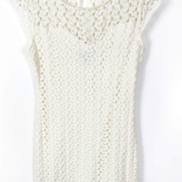 FOREVER 21 RETO STYLE CROCHETED MINI DRESS sz MED - Picture 11 of 11